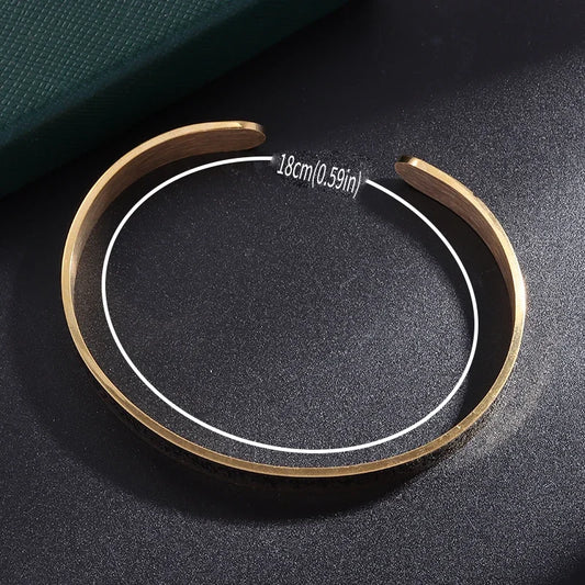 Ayatul Kursi Stainless Steel Bracelet Islamic Muslim Quran Verse Cuff Bracelet for Men Women Ramadhan Festival Jewelry Gift