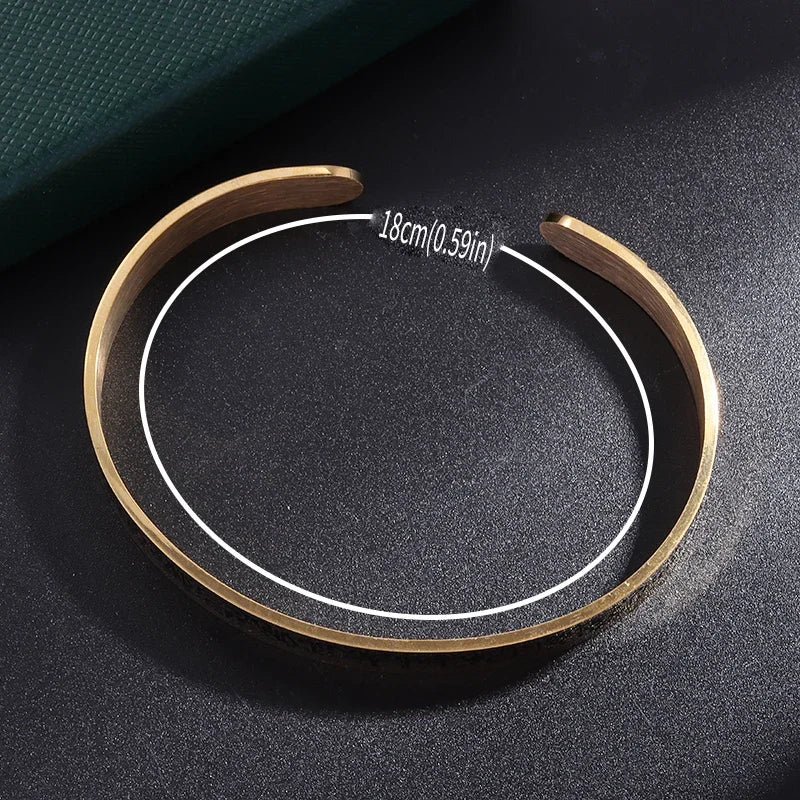 Ayatul Kursi Stainless Steel Bracelet Islamic Muslim Quran Verse Cuff Bracelet for Men Women Ramadhan Festival Jewelry Gift