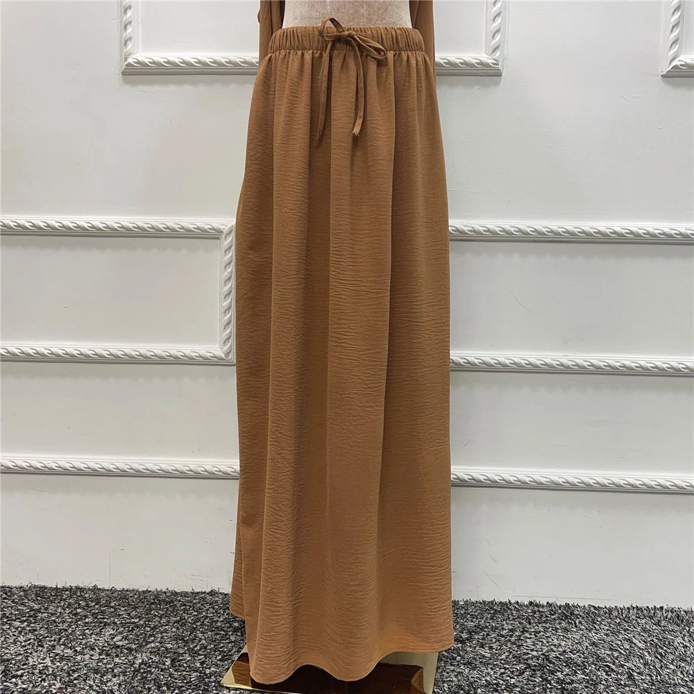 2pcs Overhead Hooded Khimar Skirt Set Women Muslim Prayer Garment Islamic Clothing Full Cover Abaya Pray Dress Burqa Robe Abayas