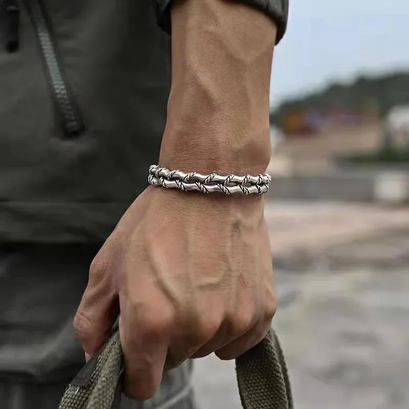 Ayatul Kursi Stainless Steel Bracelet Islamic Muslim Quran Verse Cuff Bracelet for Men Women Ramadhan Festival Jewelry Gift