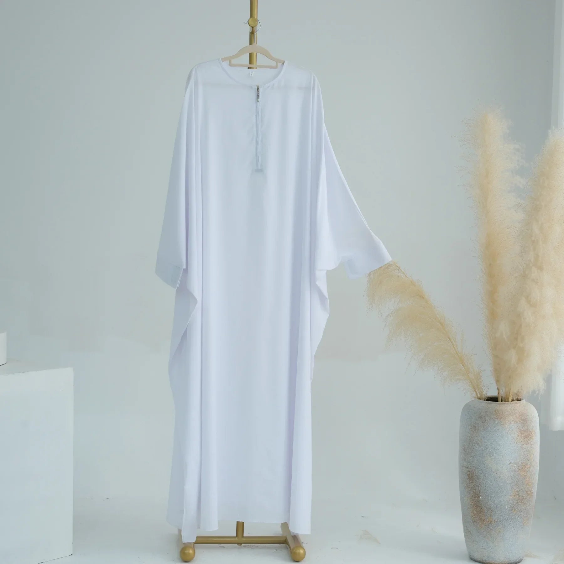 2PCS Muslim Women Prayer Dress Khimar Hijab Abaya Set Dubai Turkey Kaftan Eid Ramadan Islam Clothing Full Cover Burqa Robe Niqab