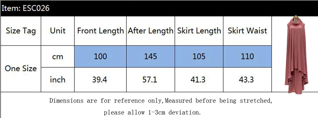 2pcs Overhead Hooded Khimar Skirt Set Women Muslim Prayer Garment Islamic Clothing Full Cover Abaya Pray Dress Burqa Robe Abayas